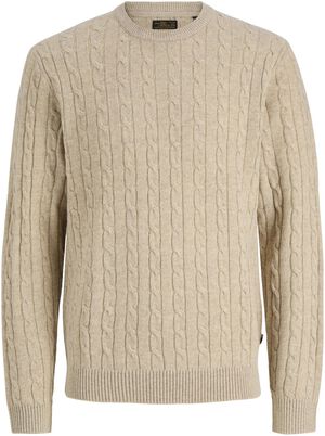 JPRBLULAMBSWOOL KNIT CABLE CREW NEC