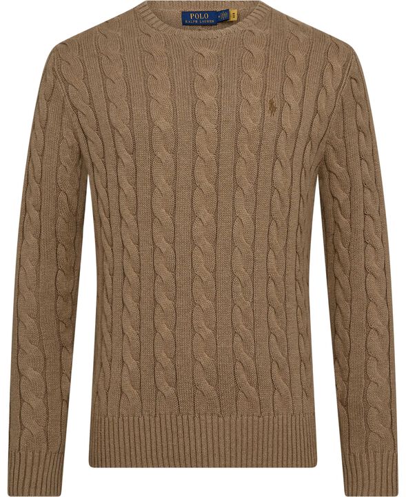 Cable-Knit Cotton Sweater