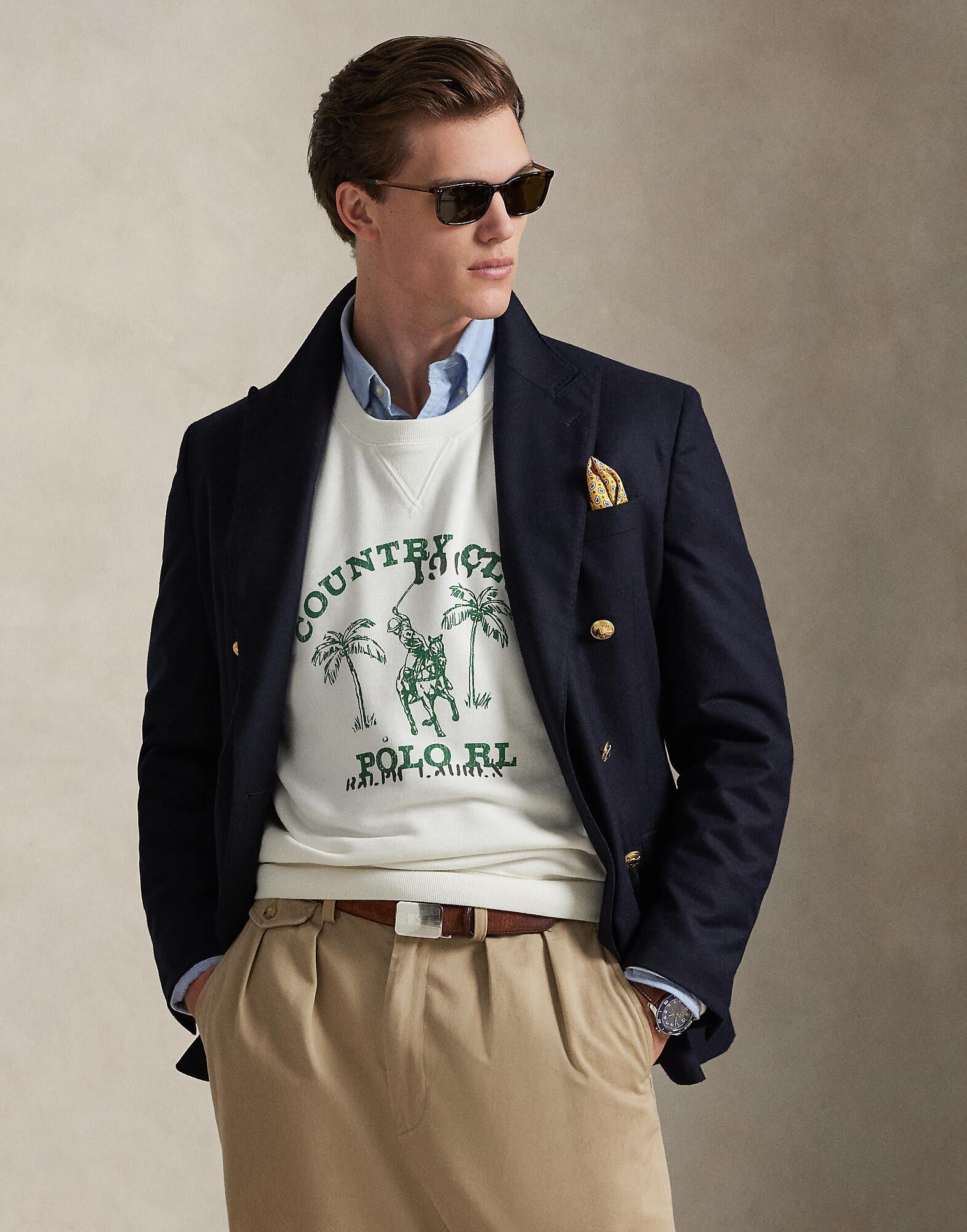 Vintage Fit Fleece Graphic Sweatshirt