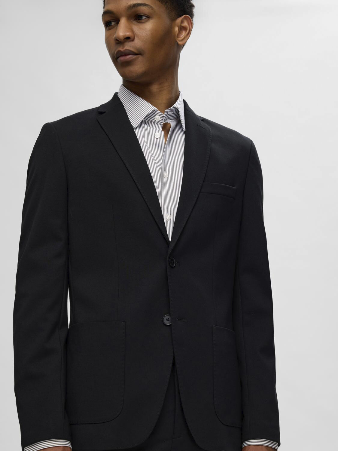 Slmslimfilip Performance Shirt Ls Noos