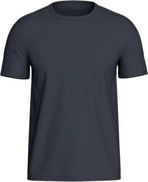 T-shirt med rund hals og korte &aelig;rmer