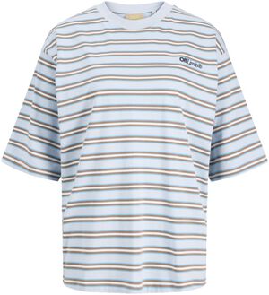 JXRHEA LOOSE SS STRIPE TEE JRS