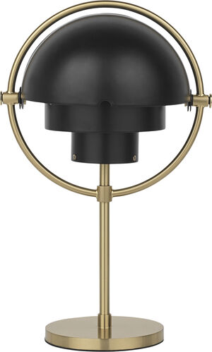 Multi-Lite Portable Lamp, EU (Base: Brass, Shade: Black Semi Matt)