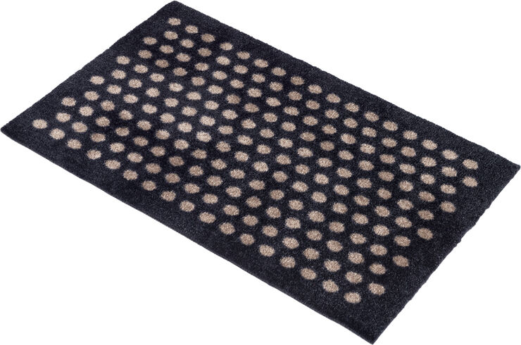Måtte 40x60 cm, dot sort/sand