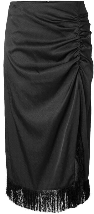 PCANNE MW FRILL MIDI SKIRT WVN D2D