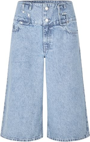 2514 Light Wash Denim, Logoed Loop Jorts