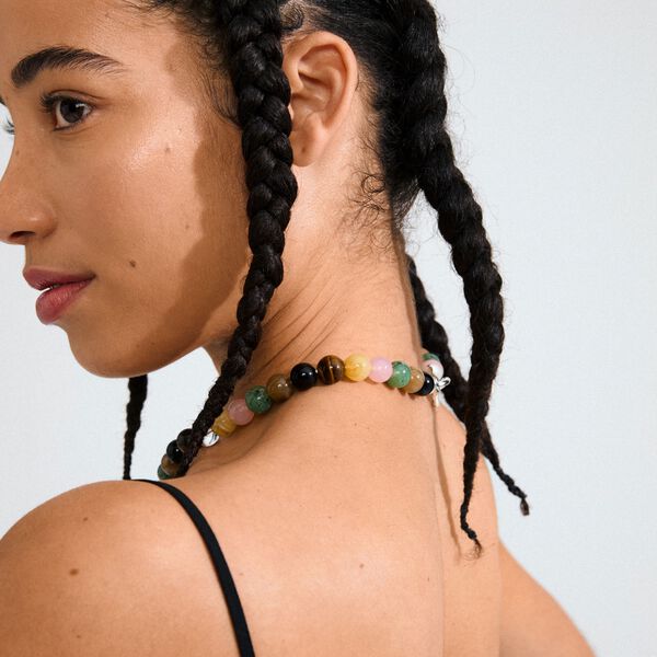 UNFOLD necklace silver-plated/multi colour