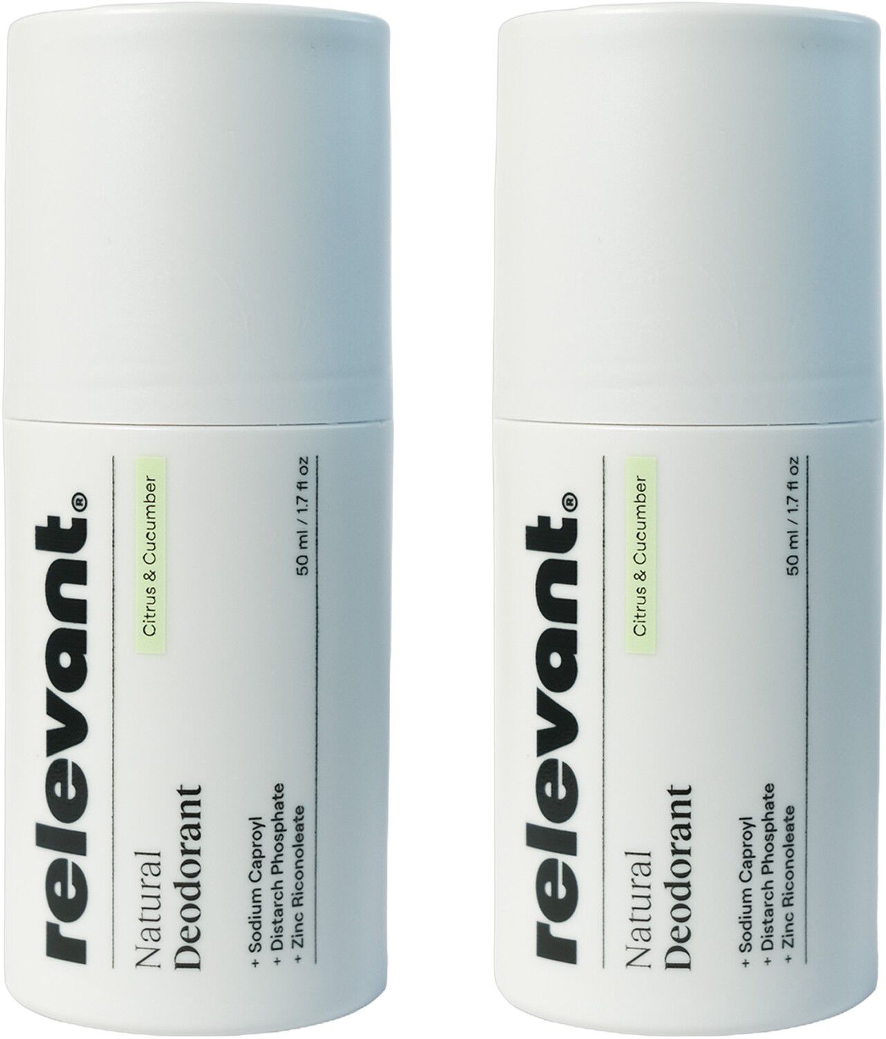 Natural Deodorant Citrus & Cucumber Duo Pack