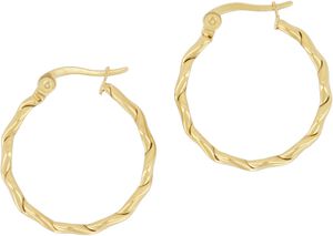 Round rope pattern earrings