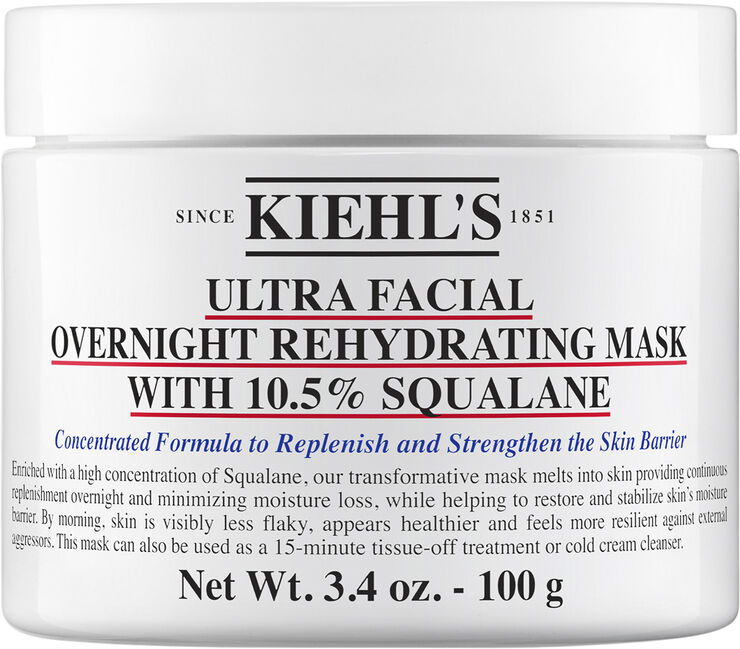 Ultra Facial Overnight Rehydrating Mask with 10. 5% Squalane