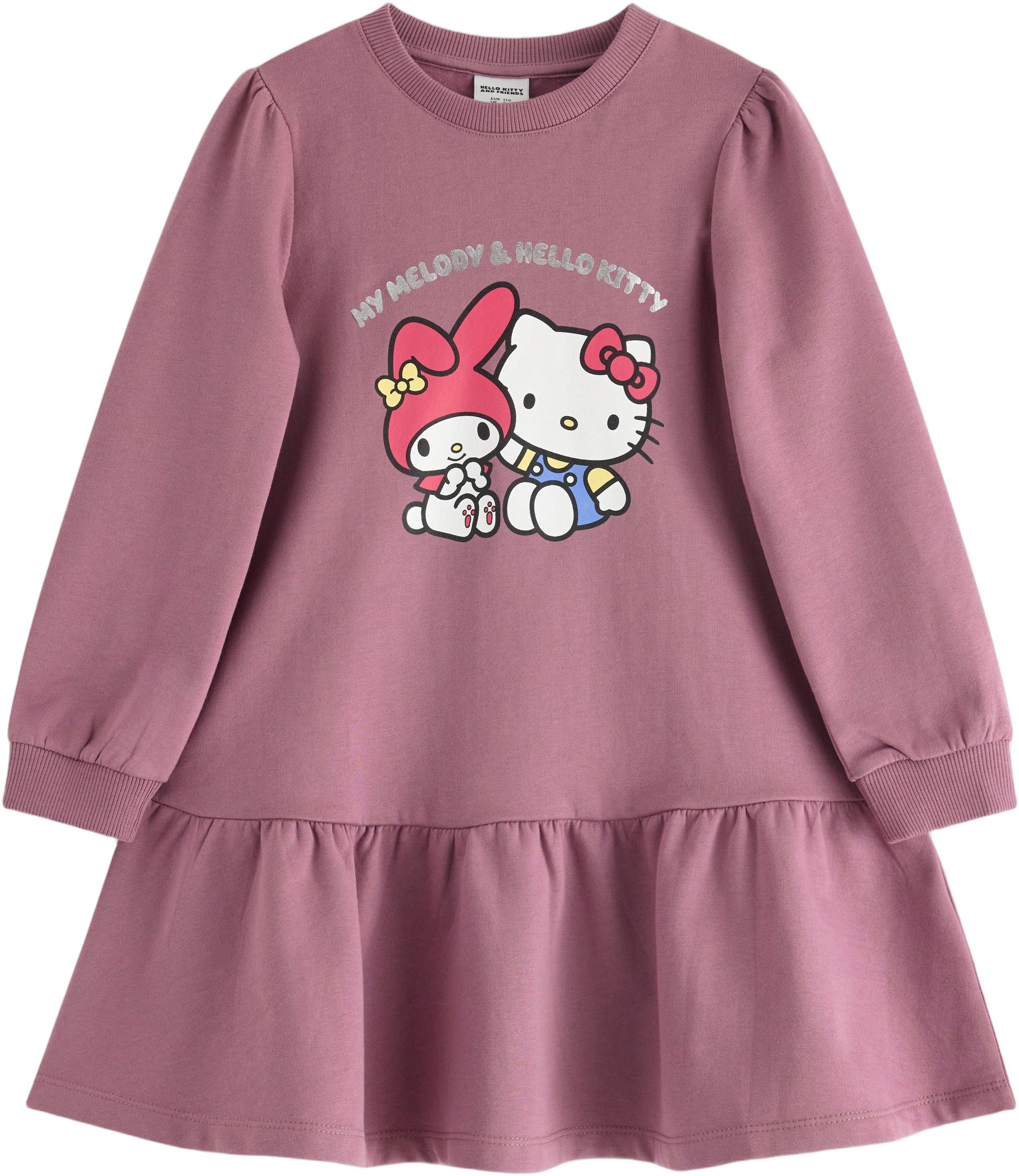 Long-sleeved dress in cotton jersey