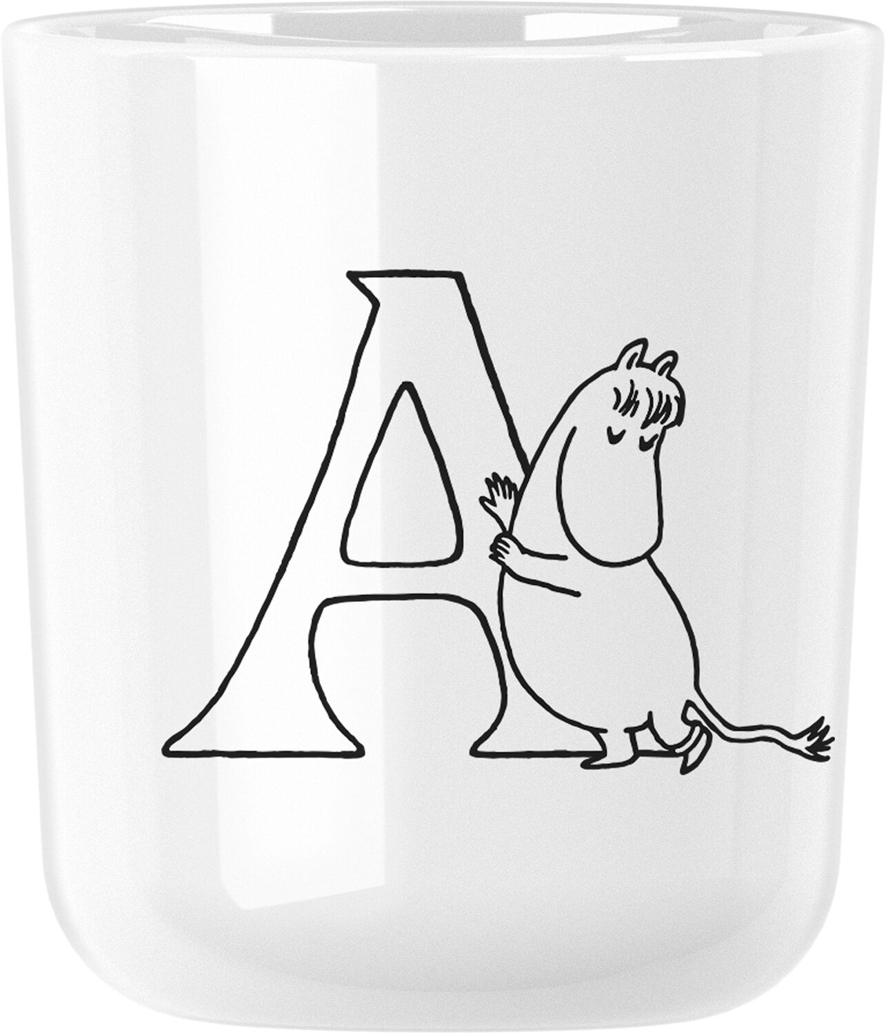 Moomin ABC kopp - Q 0.2 l. Moomin white