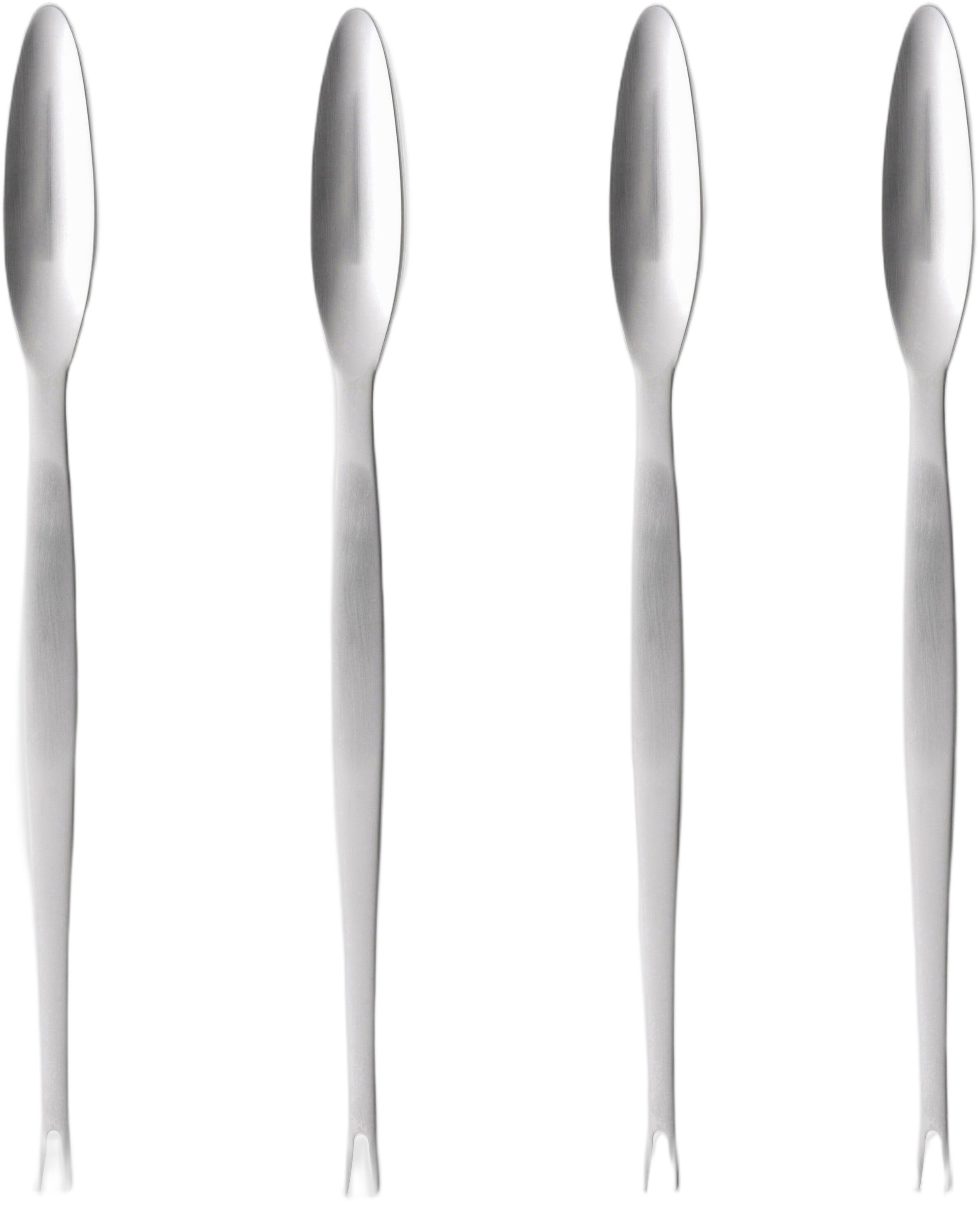 Hummergaffel Focus Steel 20,6 cm 4 stk. Matt st&aring;l