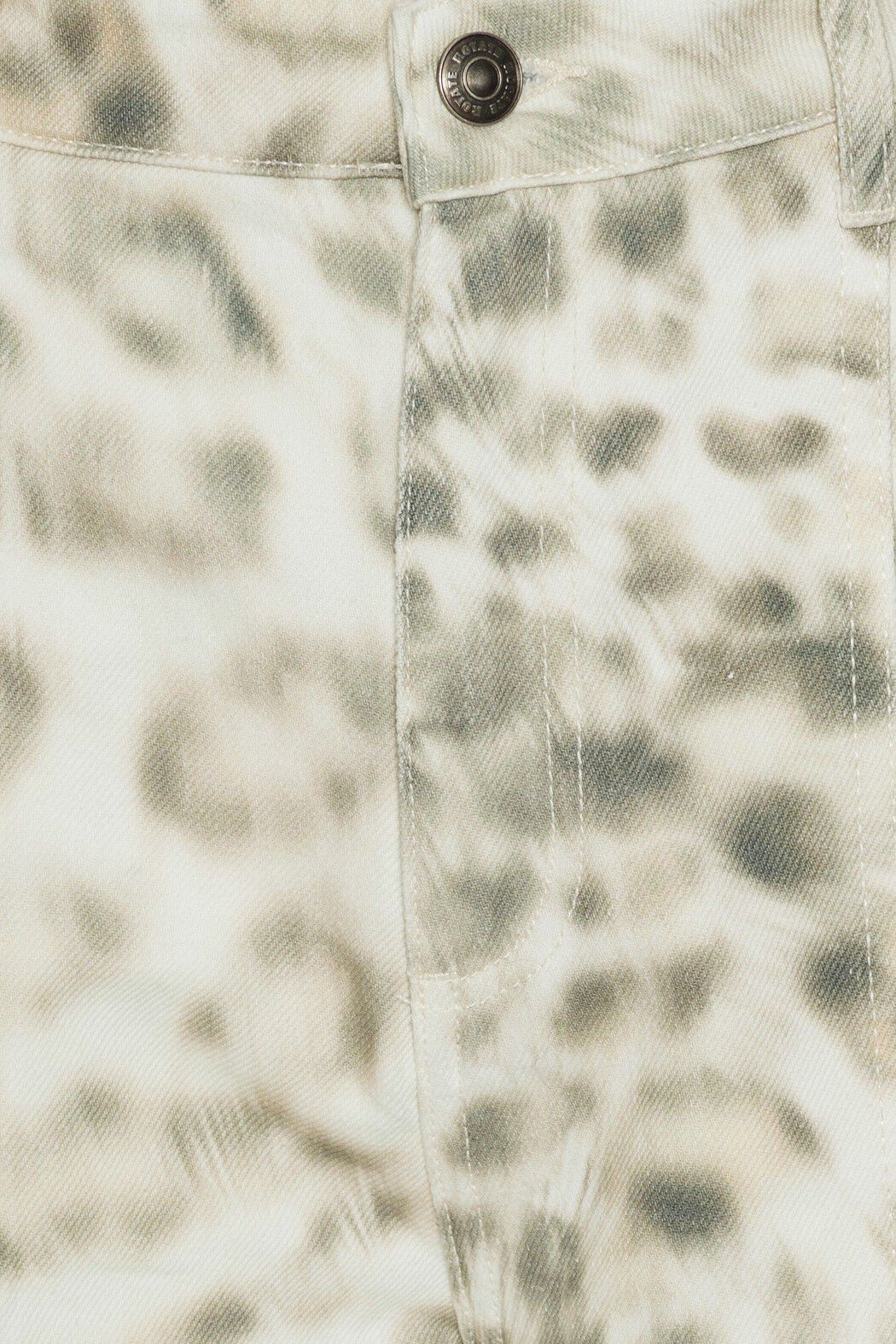 PRINTED DENIM CARGO PANTS