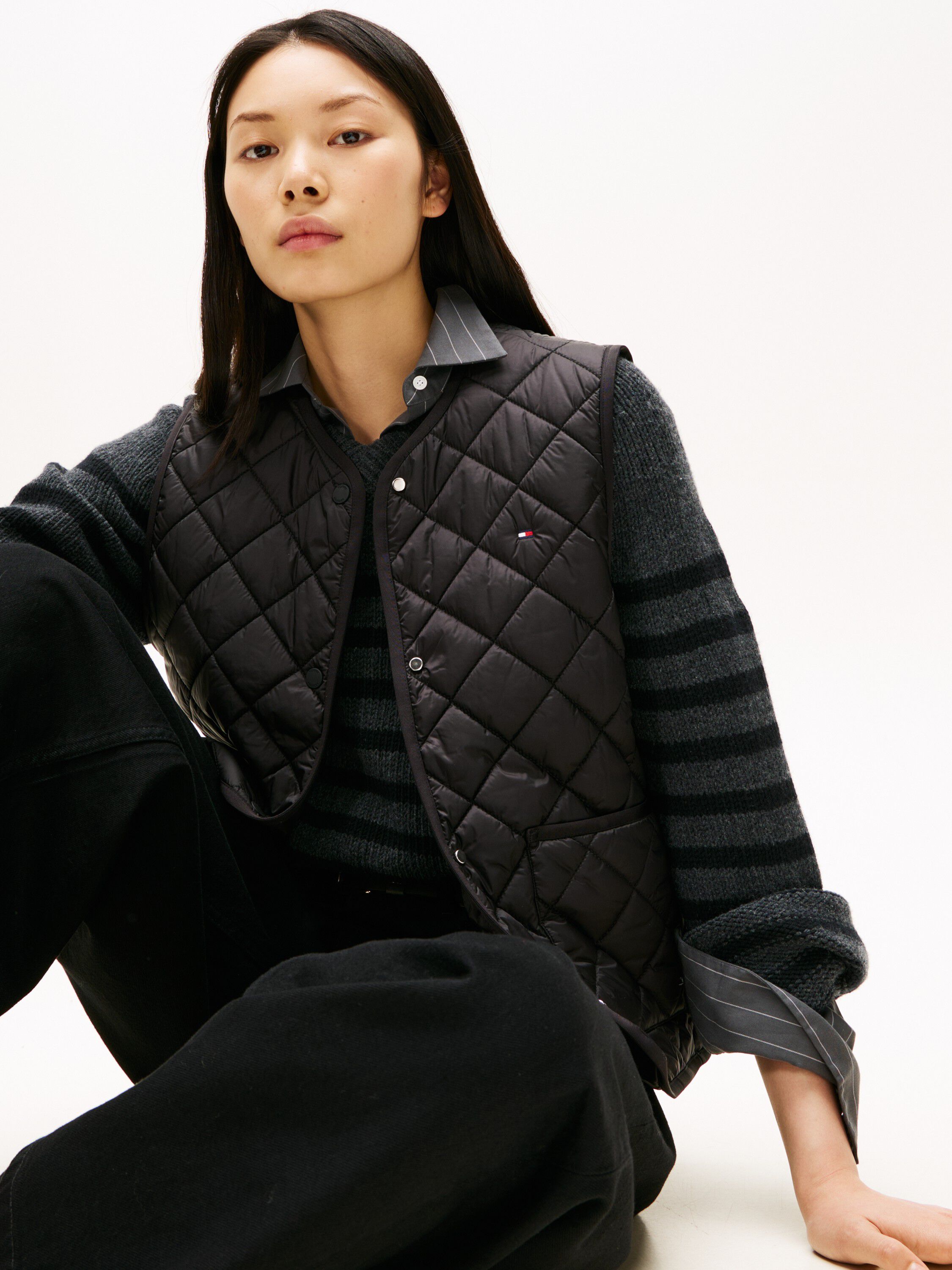 LW PADDED REG QUILTED VEST