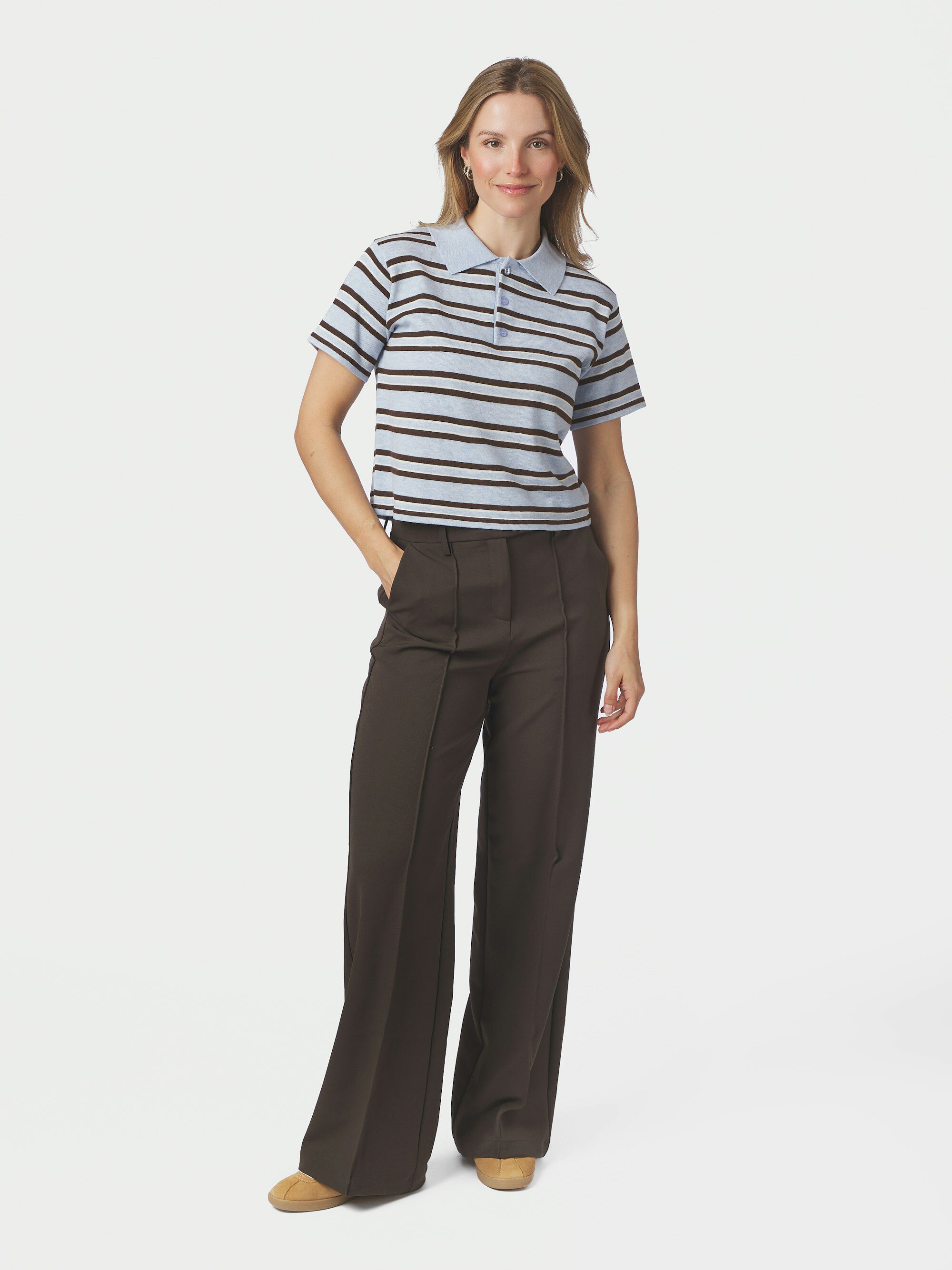 Mulann Polo Knit Blouse