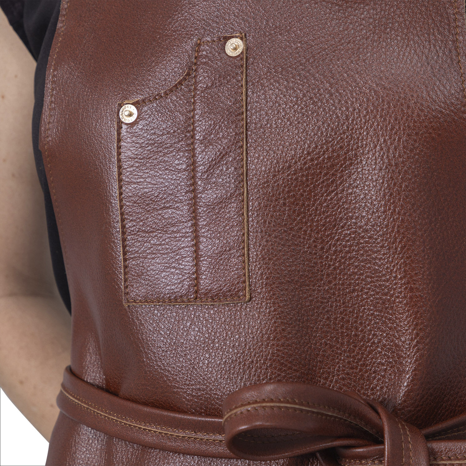 Five Pockets Apron, Slim Fit, Full Grain Leather Classic Bro