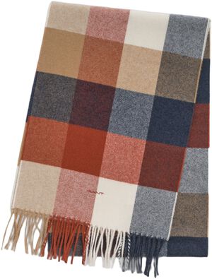 WOOL MULTI CHECKED SCARF