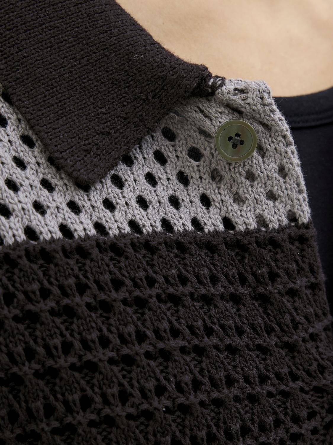 JPRBLUWILMER KNIT BUTTON THROUGH PO