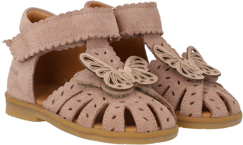 Sandal med sommerfugl og dobbelt velcro