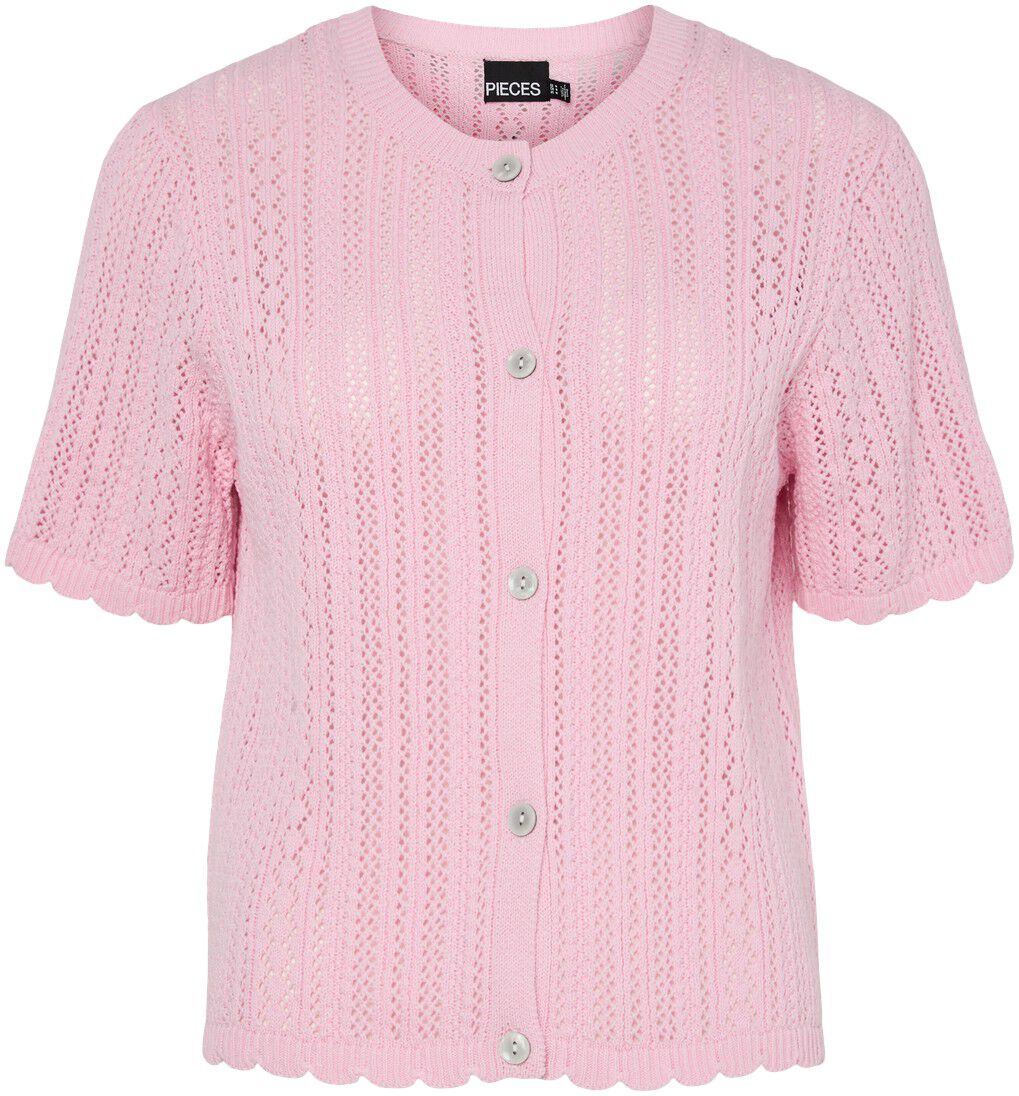 Pcnuka Ss O-Neck Knit Cardigan Noos Bc