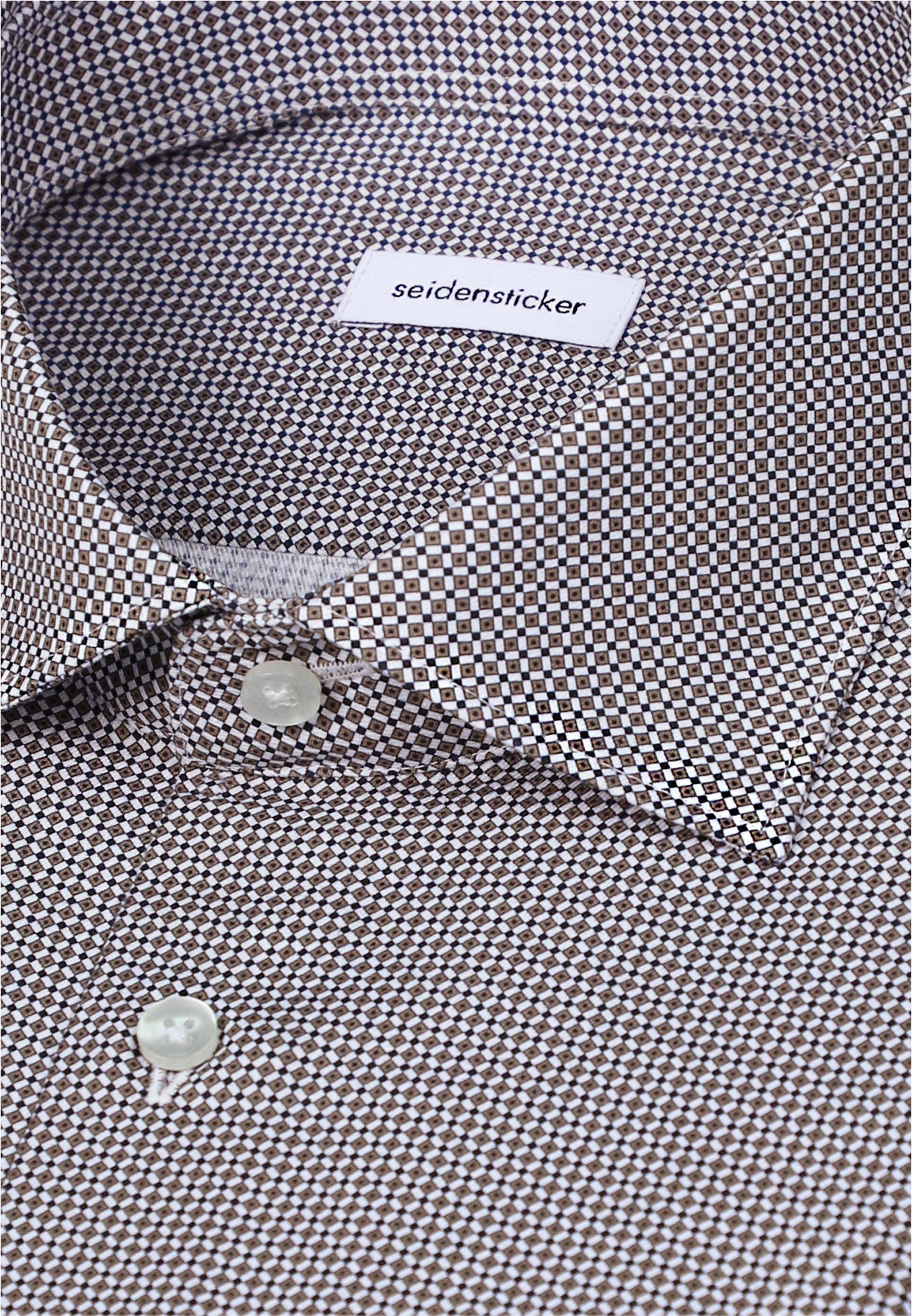 Business shirt Slim 1/1 Kent-Collar Print