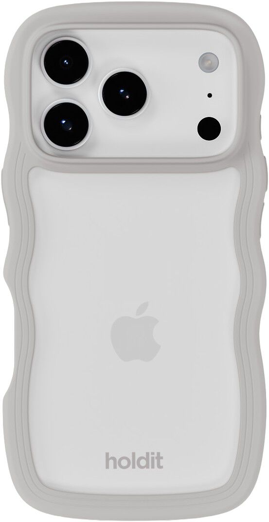Wavy Case iPhone 17 Pro Wool Gray/Transparent