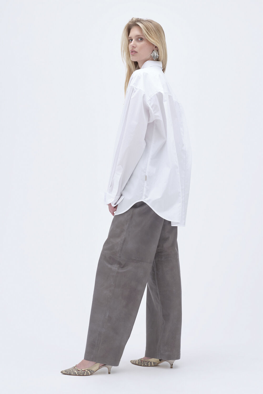 Cocoon Leather Pants