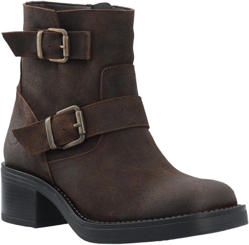 CASRIKKE Biker Boot W. Inside Zip Vintage Suede