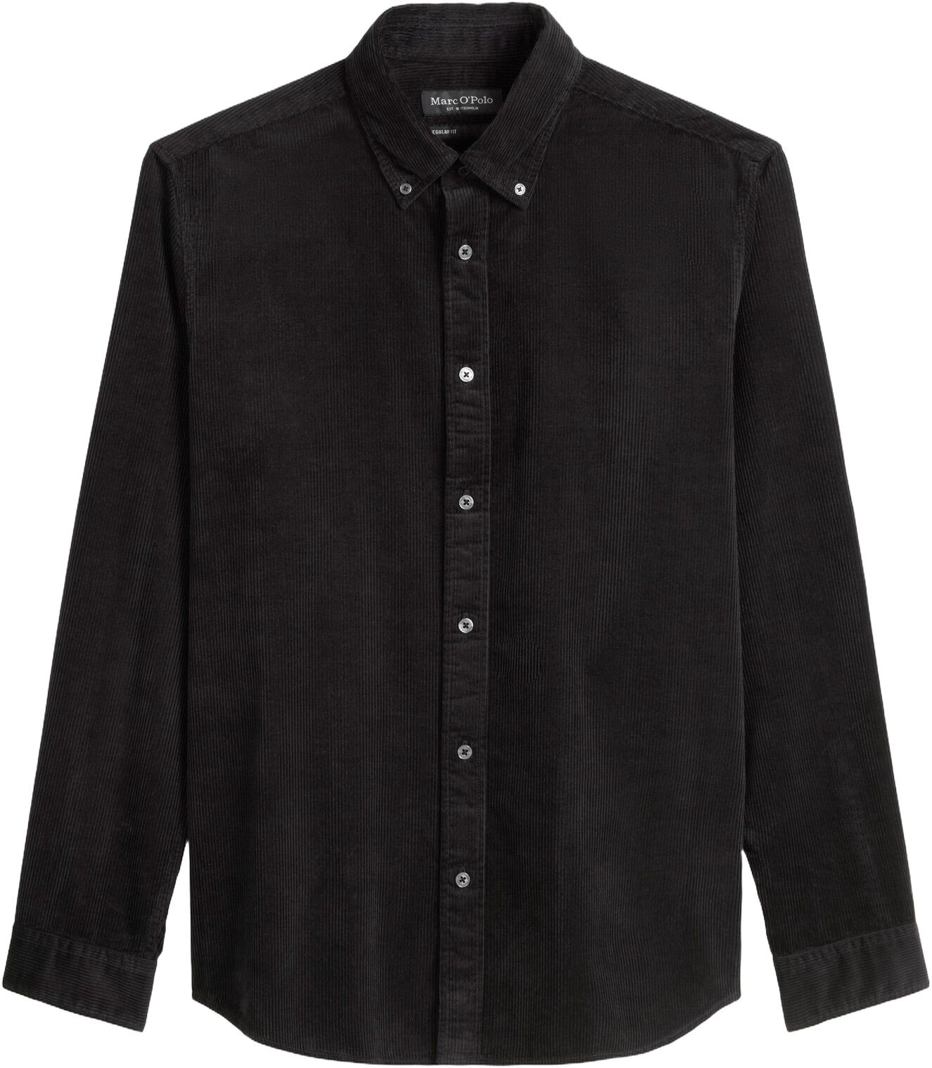 Button down collar, long sleeves, r