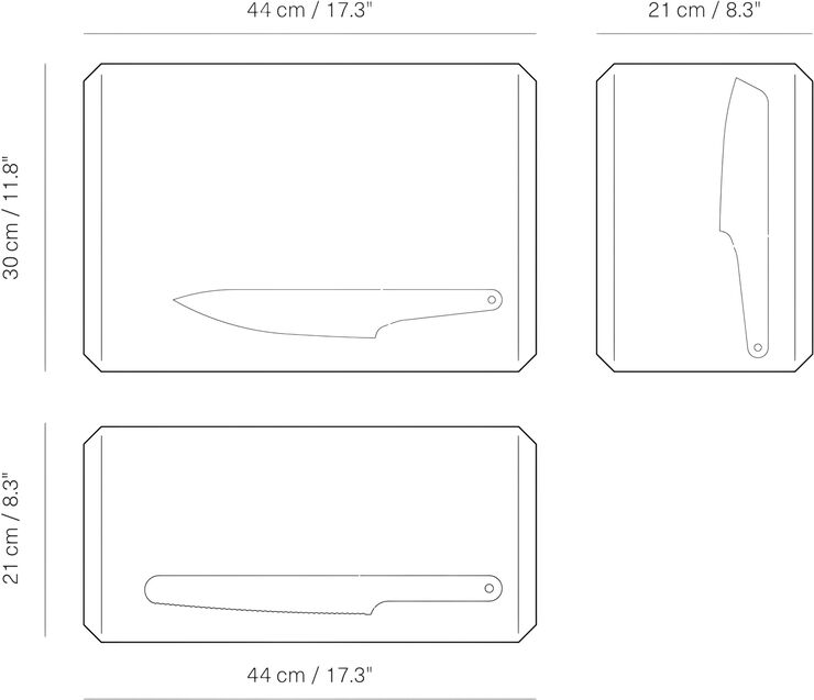 Veark Chopping board Polyd / Marbled / S