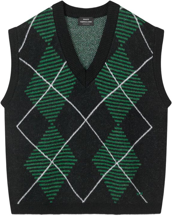 Comfy Wool Harper Argyle Vest