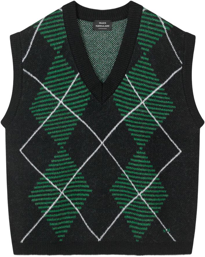 Comfy Wool Harper Argyle Vest