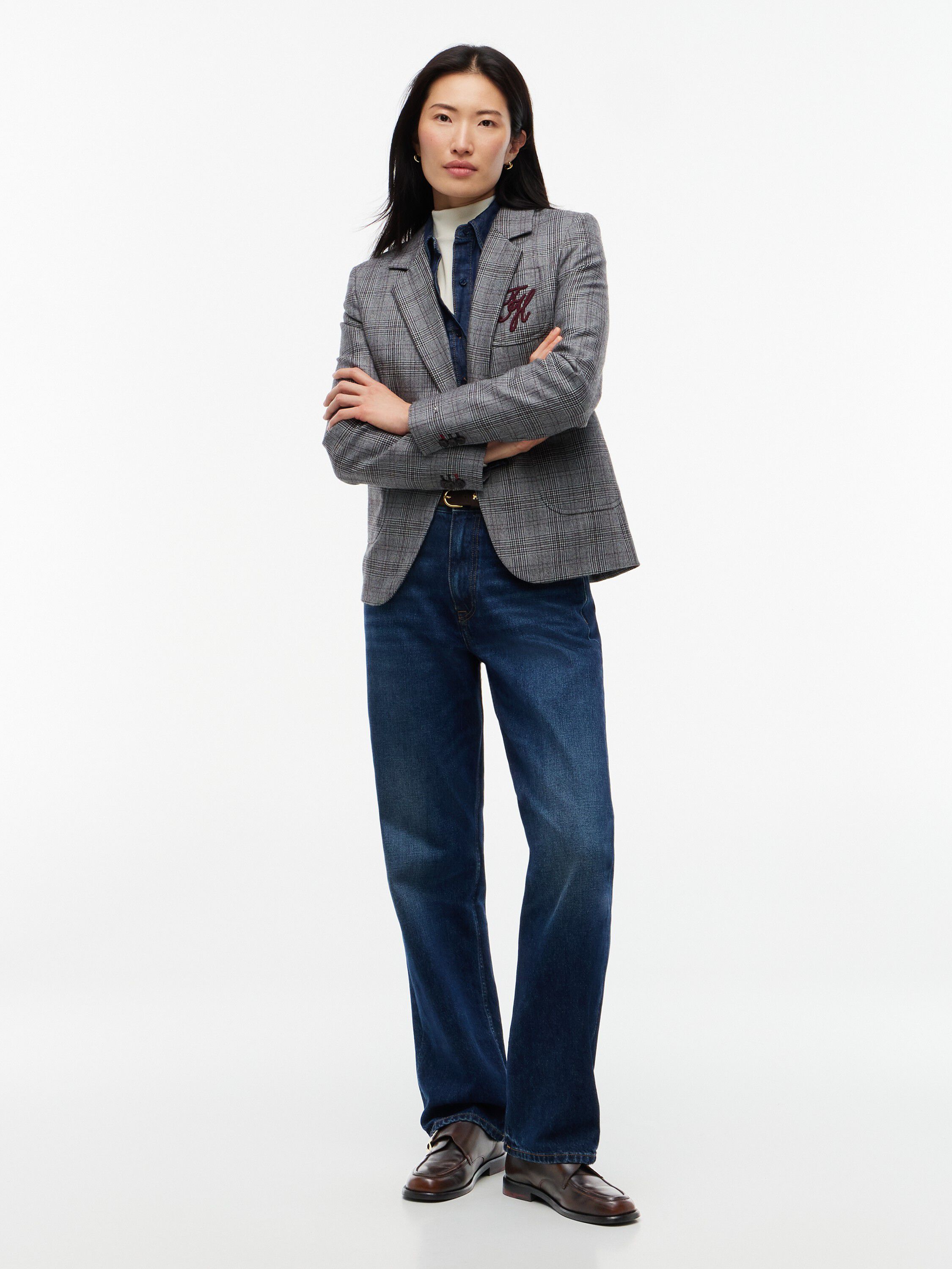 TH BUCKLE MOC TOE LOAFERS