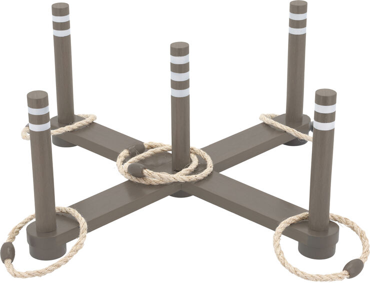 Ringspill 62 x 62 x 25 cm Grå/Brun Gummitre