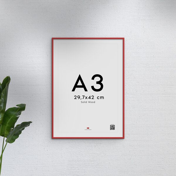 Poster&Frame - Red wood 50x70cm