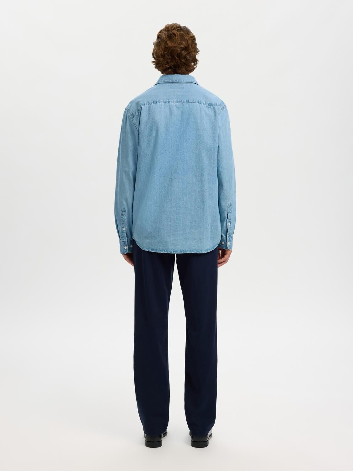 Slmregclaus Carlo Denim Ls Shirt Noos