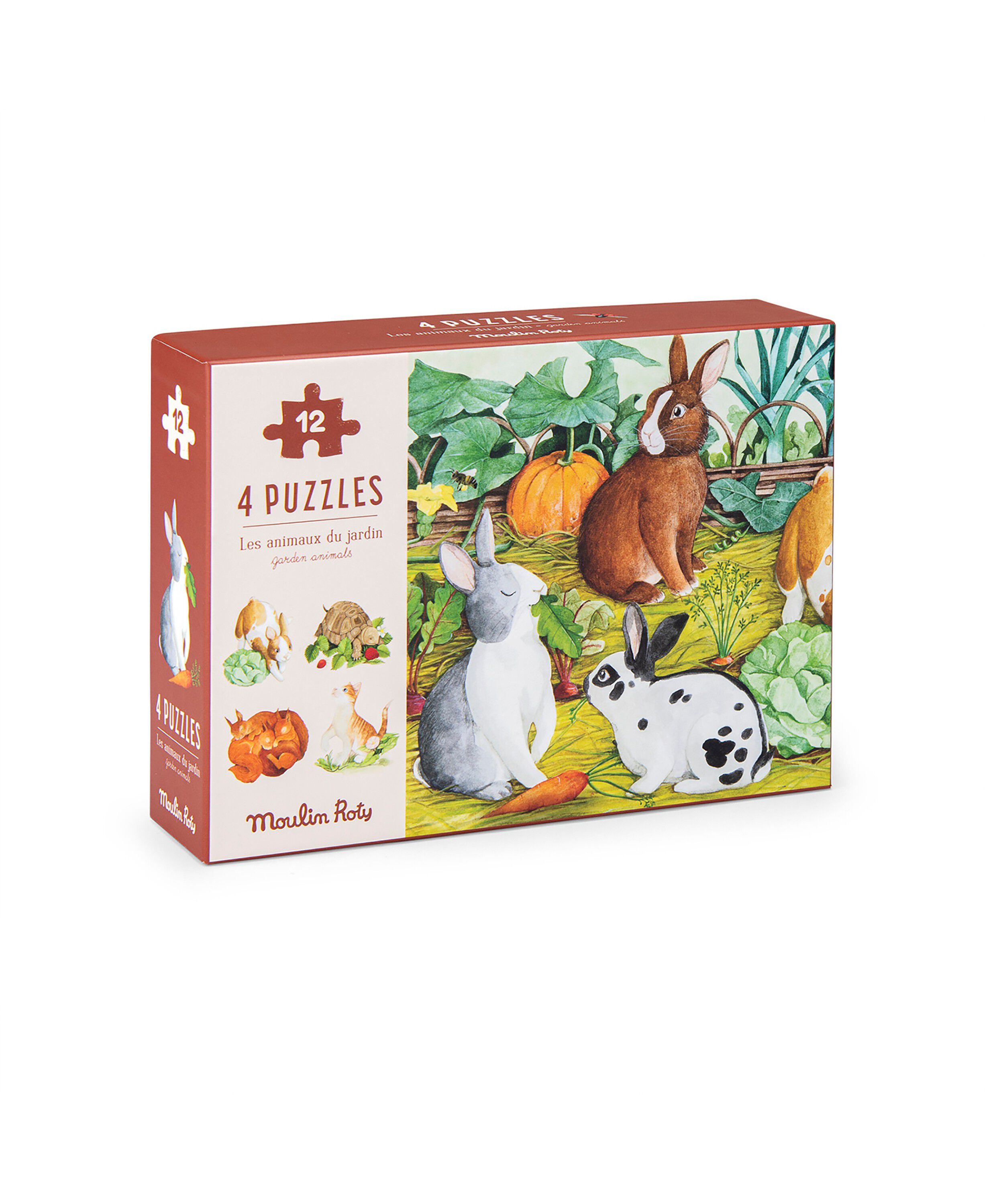 Moulin Roty - Puslespil 4x12 brk - Le jardinier