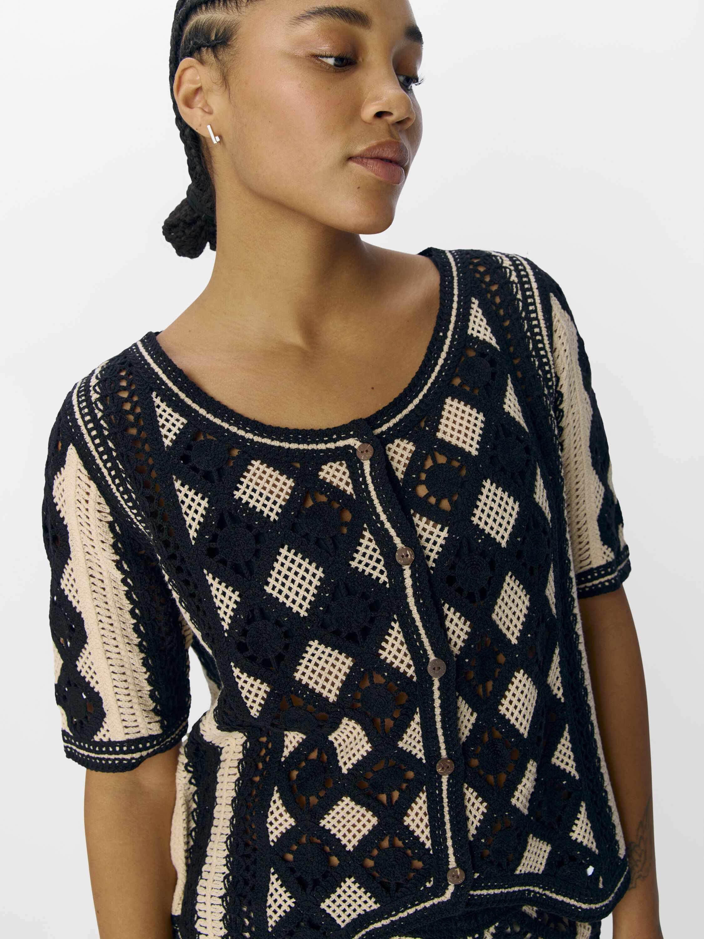 OBJWASILA KNIT RE S/S CARDIGAN 138