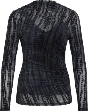 ROUASRA L/S MOCK NECK TOP