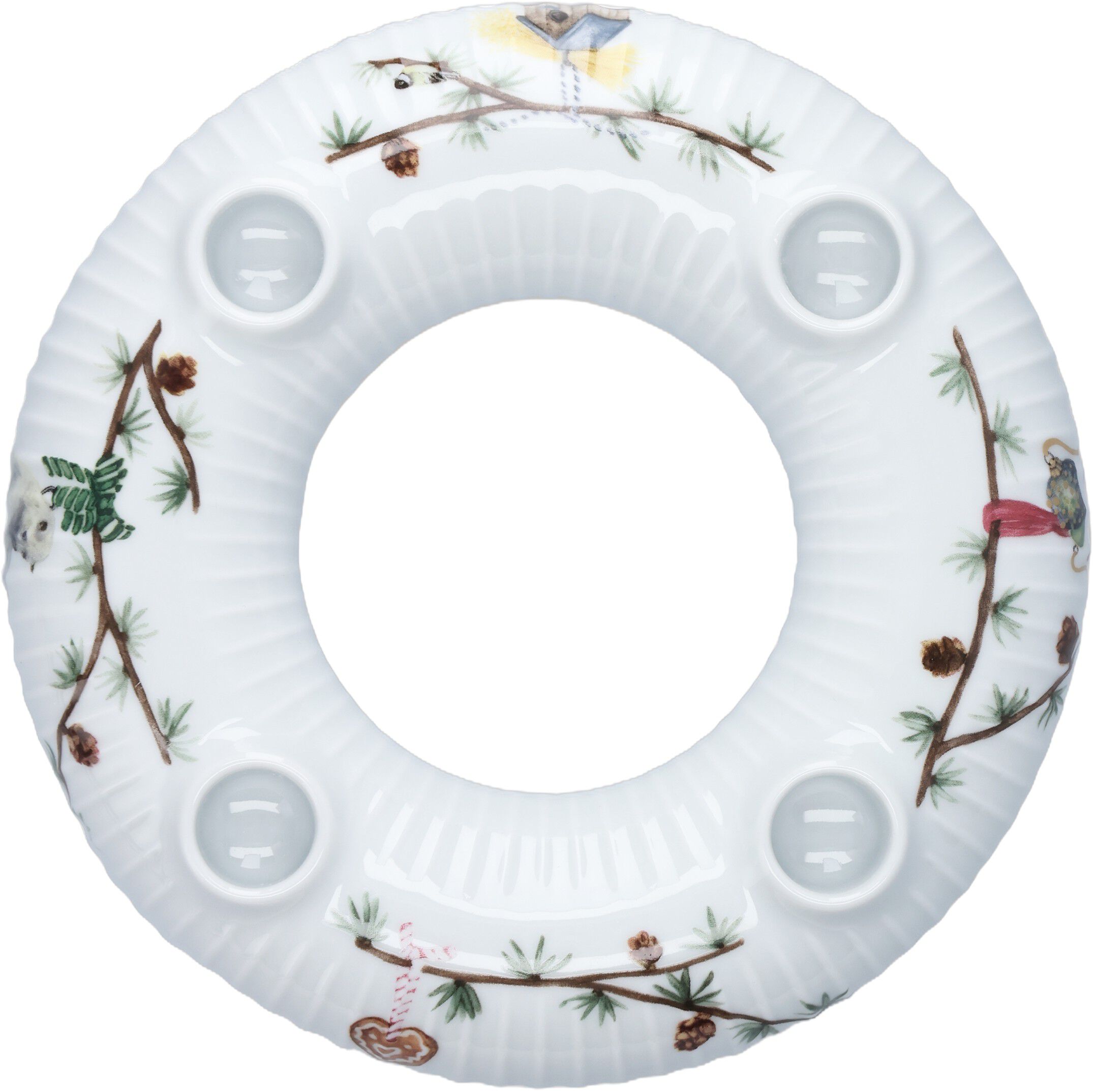 Hammersh&oslash;i Christmas Adventsstage &Oslash;21. 5 cm hvid m. deko