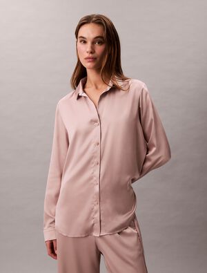 SENSUAL SATIN LOGO SHIRT
