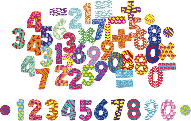 Vilac - Magneter - Tal og tegn - 56 stk