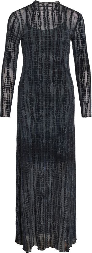 ROUASRA L/S O-NECK MAXI DRESS
