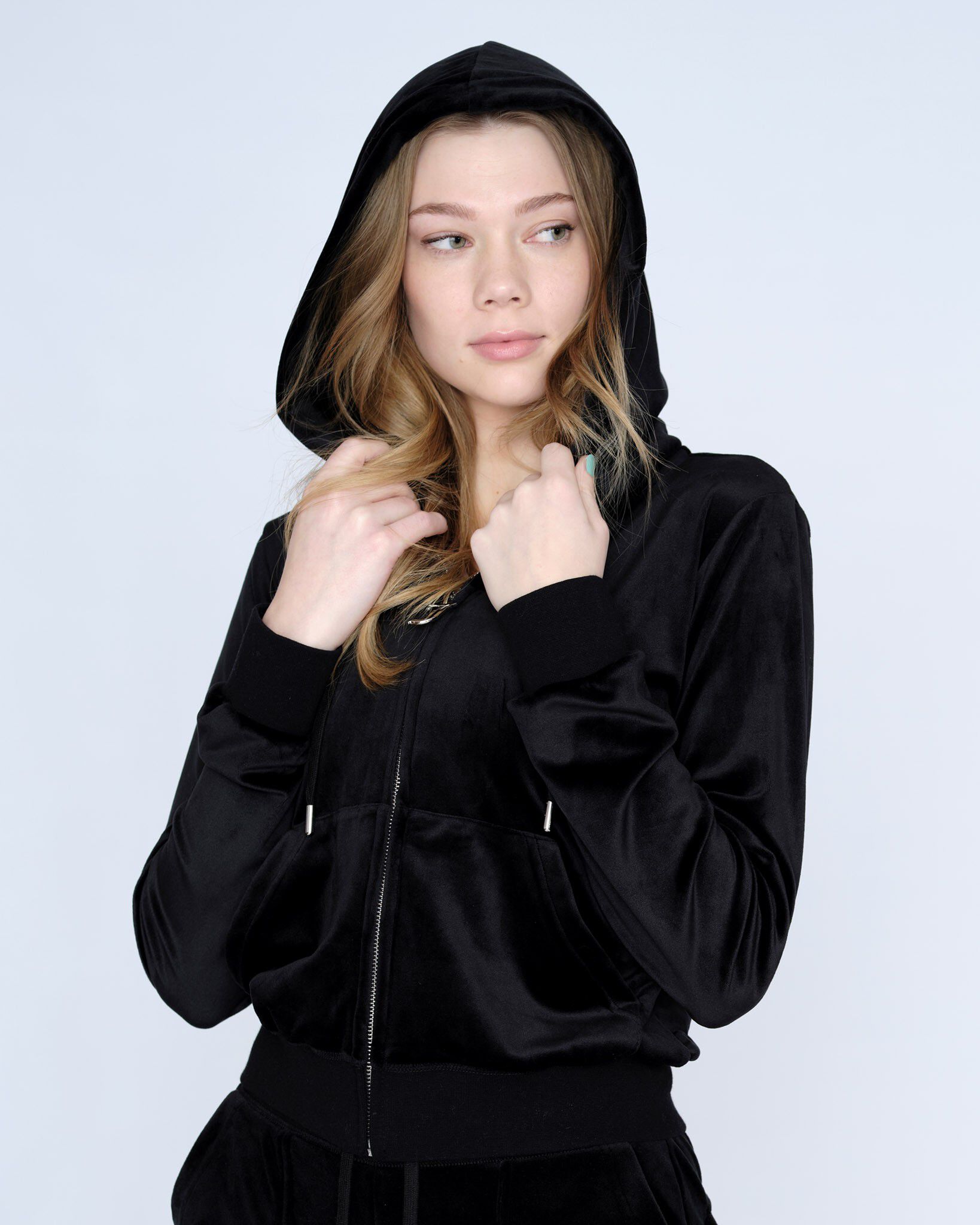 Robertson Classic Velour Zip Trough Hoodie