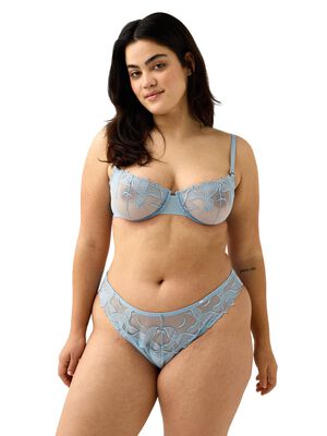 Upolstret b&oslash;jle-BH i gjennomsiktig