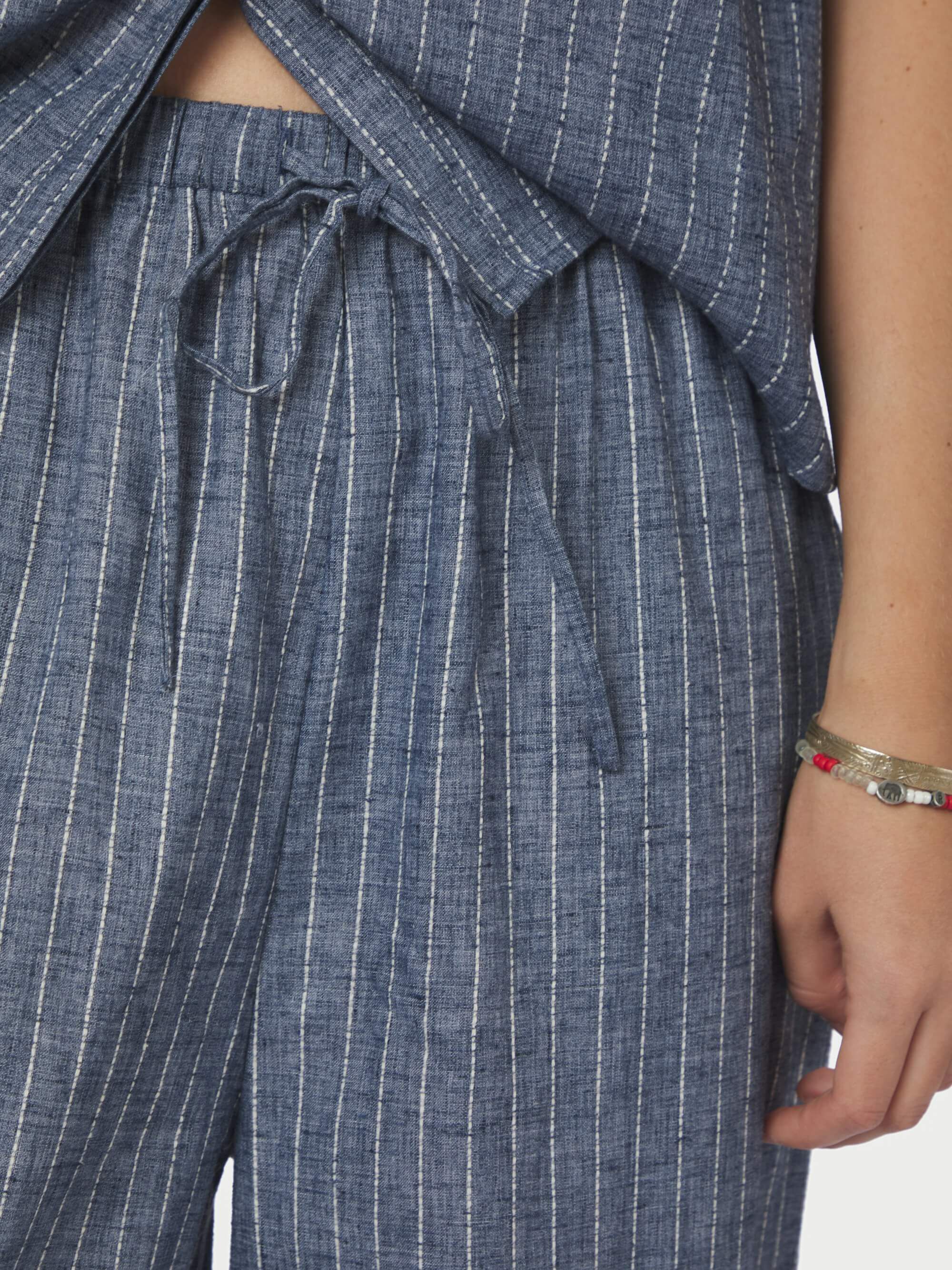 Heifa Emb Stripe Pants