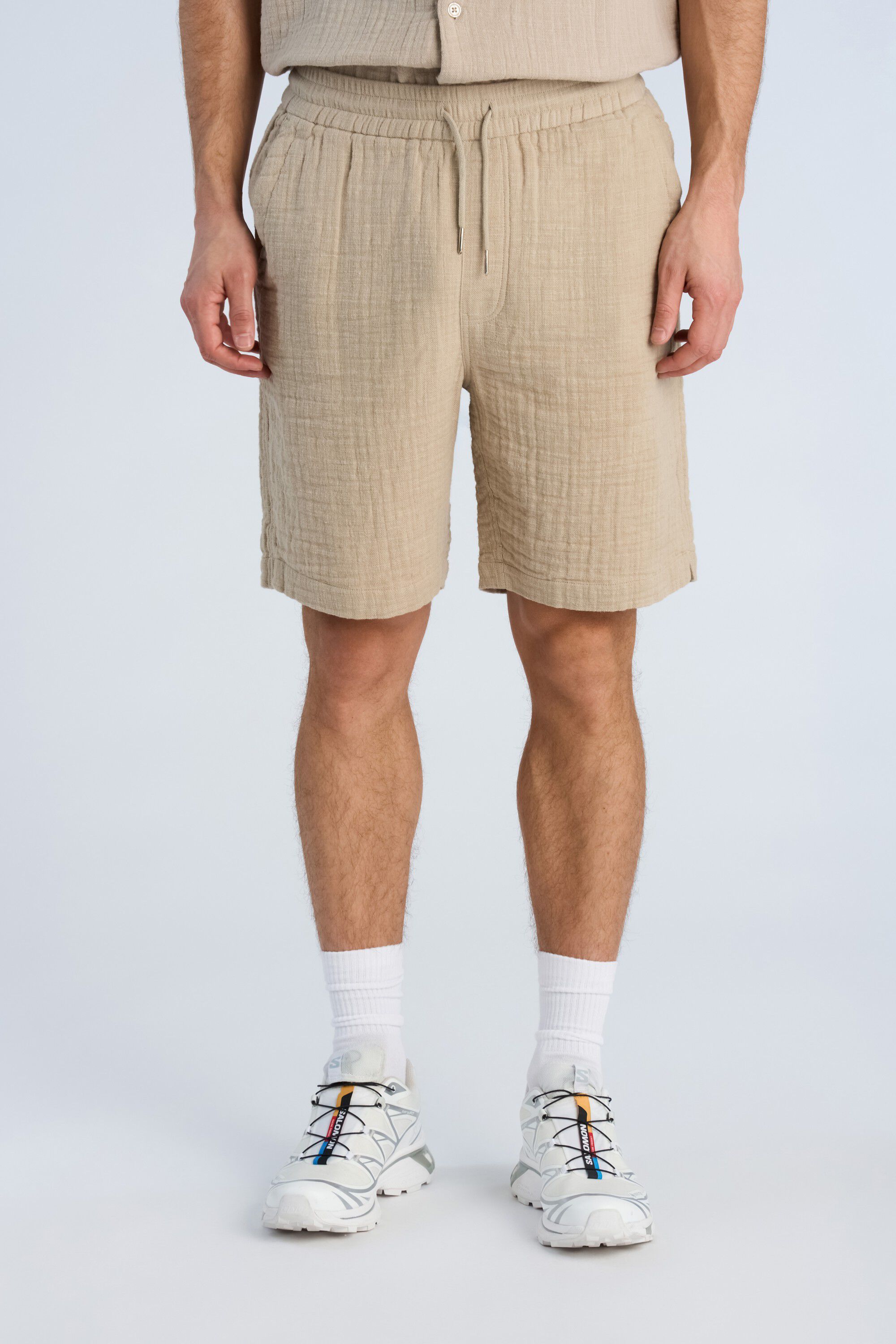 Cotton muslin shorts