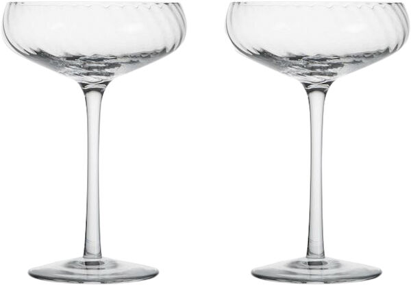 Champagne saucer Opacity 2pcs/set