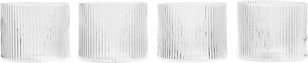 Ripple Low Glasses - Set of 4 - Clear